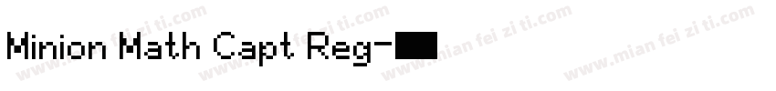 Minion Math Capt Reg字体转换
